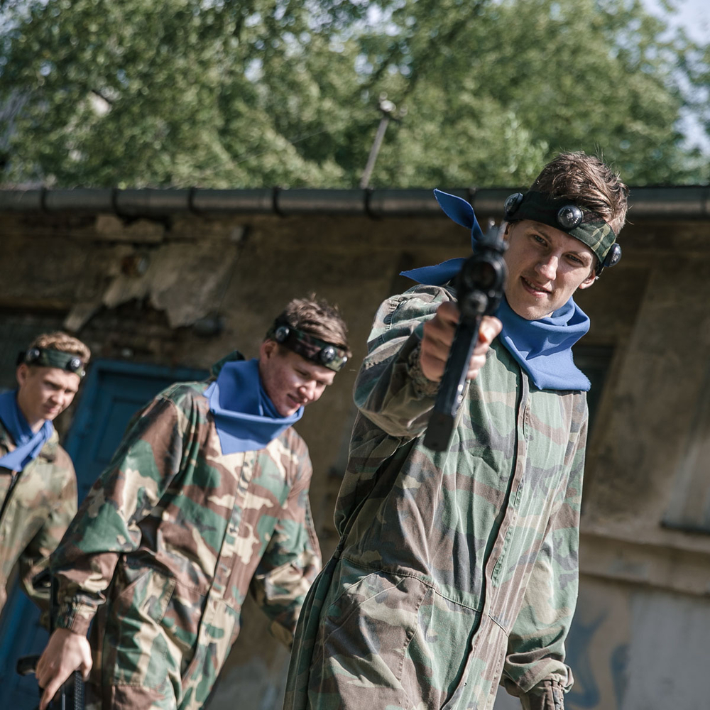 Outdoor laser tag in Riga for Stag Party