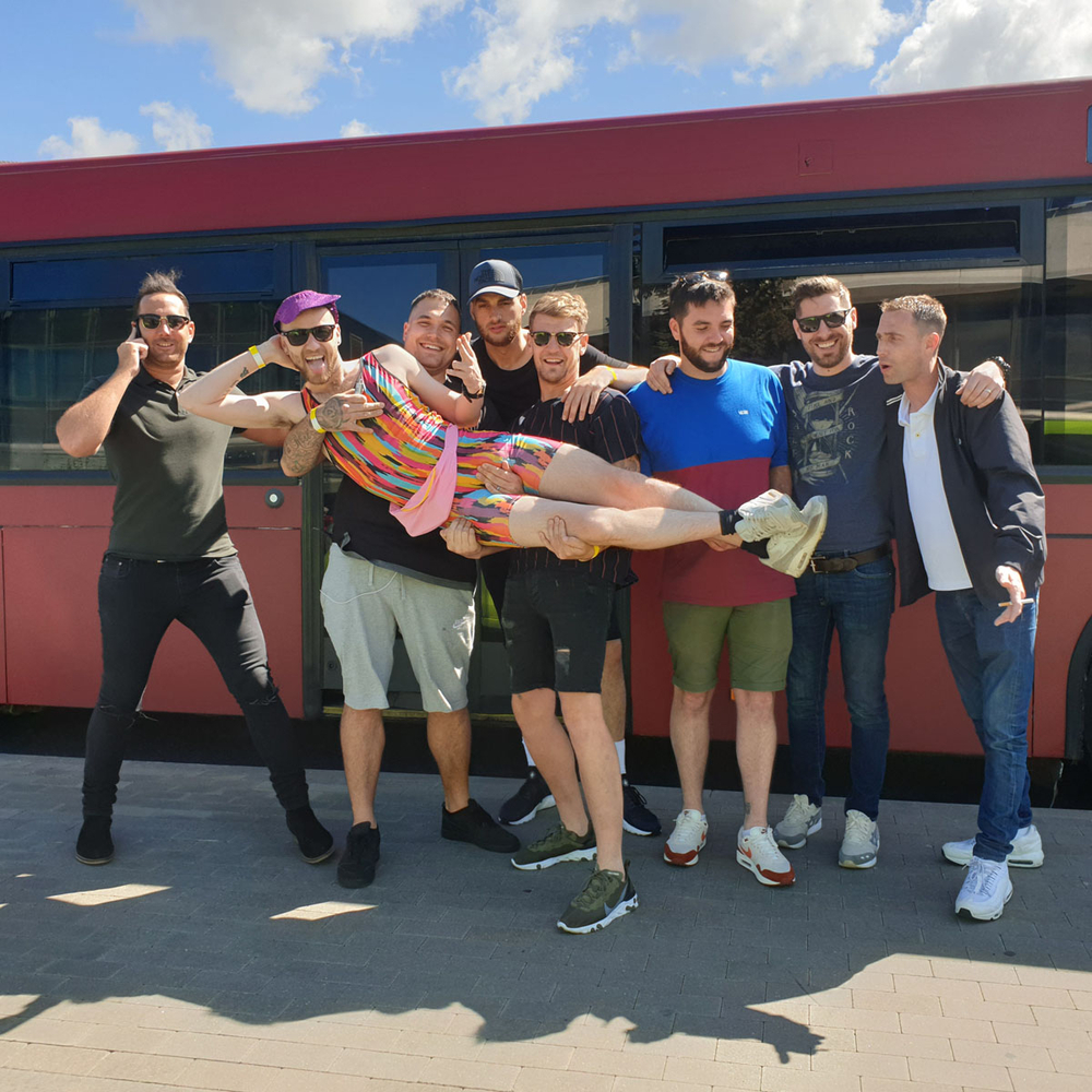 Party Bus Airport Pickup Without STRIPPERS in Riga for Stag Party