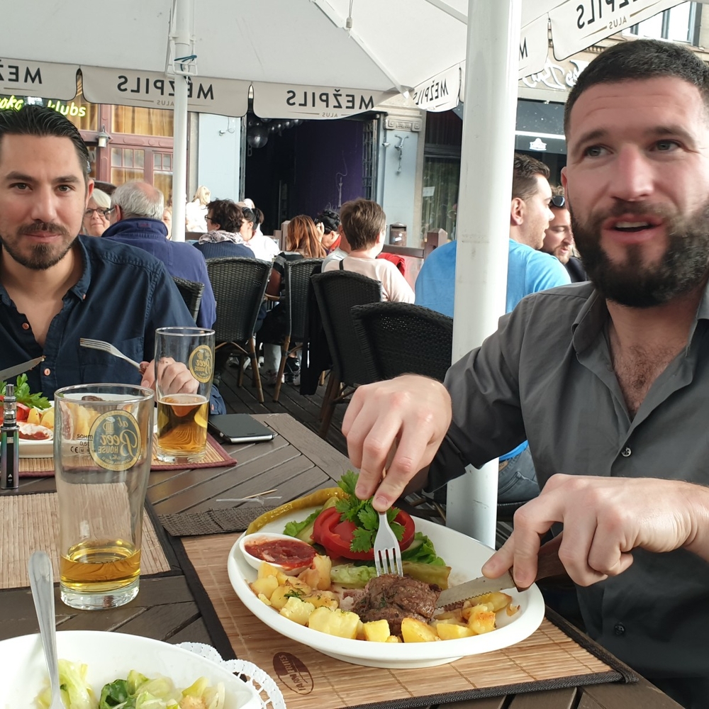 Dinner Steak - 3 course meal, one beer in Riga for Stag Party