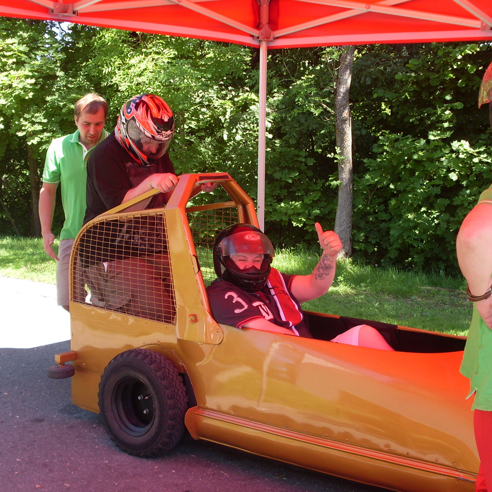 SUMMER TEAM BOBSLEIGH 2 RIDES PER PERSON in Riga for Stag Party