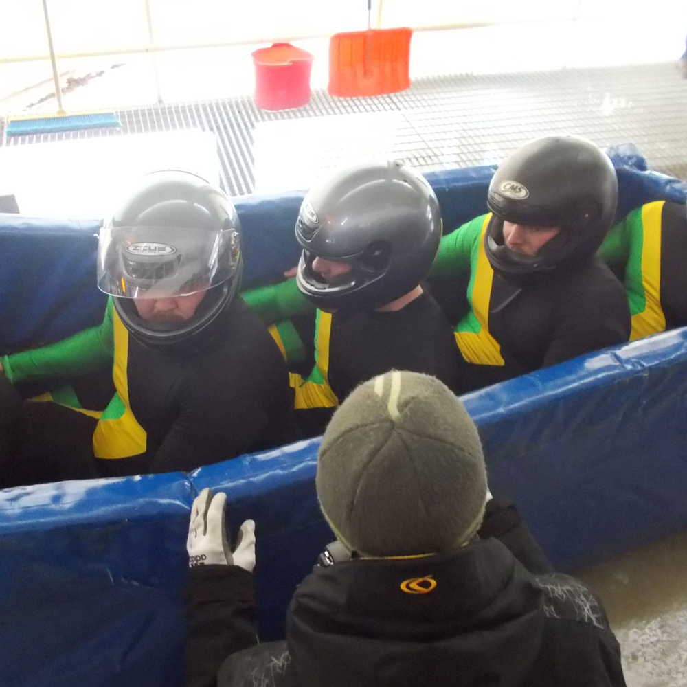 Winter Team Bobsleigh 2 rides per person in Riga for Stag Party