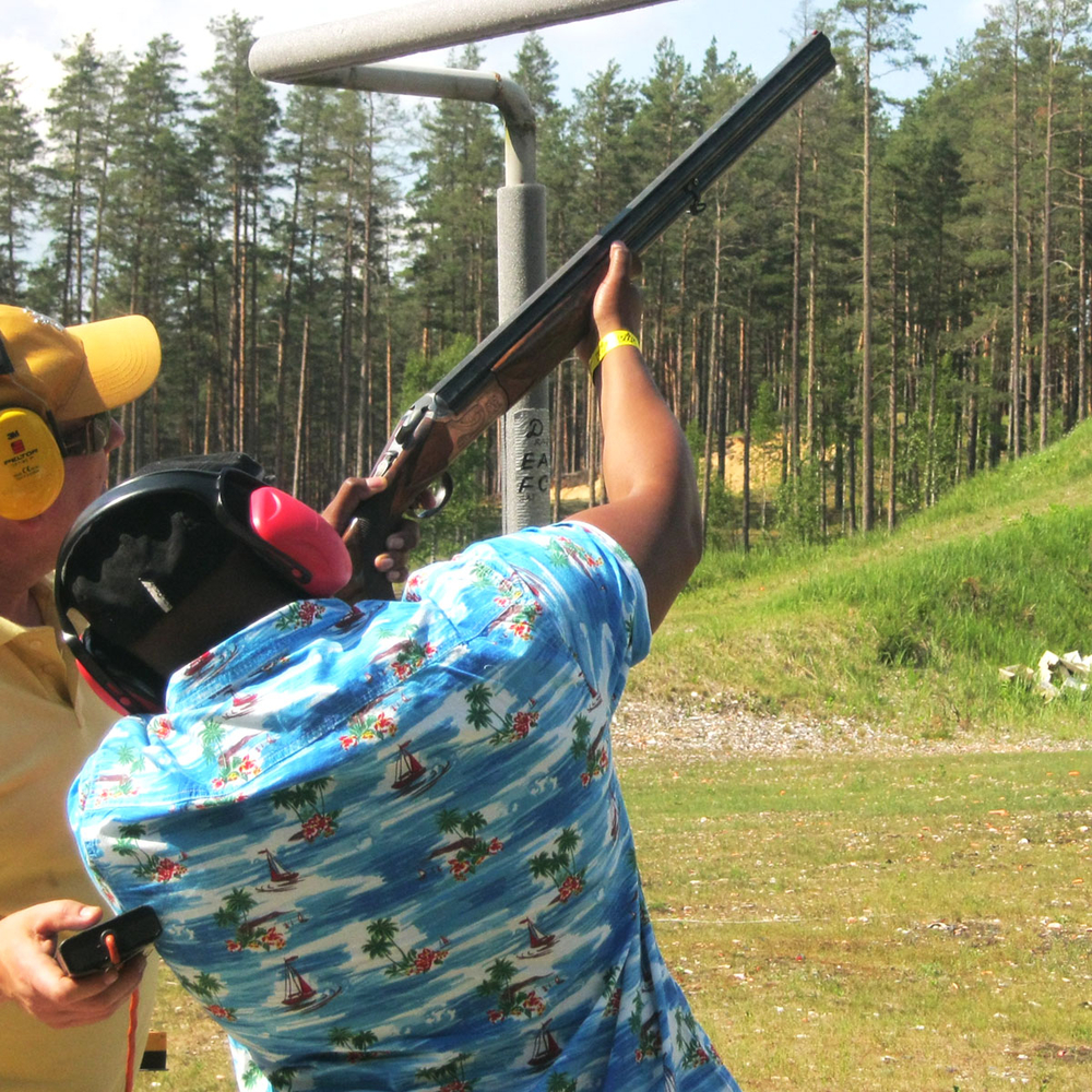 CLAY PIGEON SHOOTING 15 clays in Riga for Stag Party