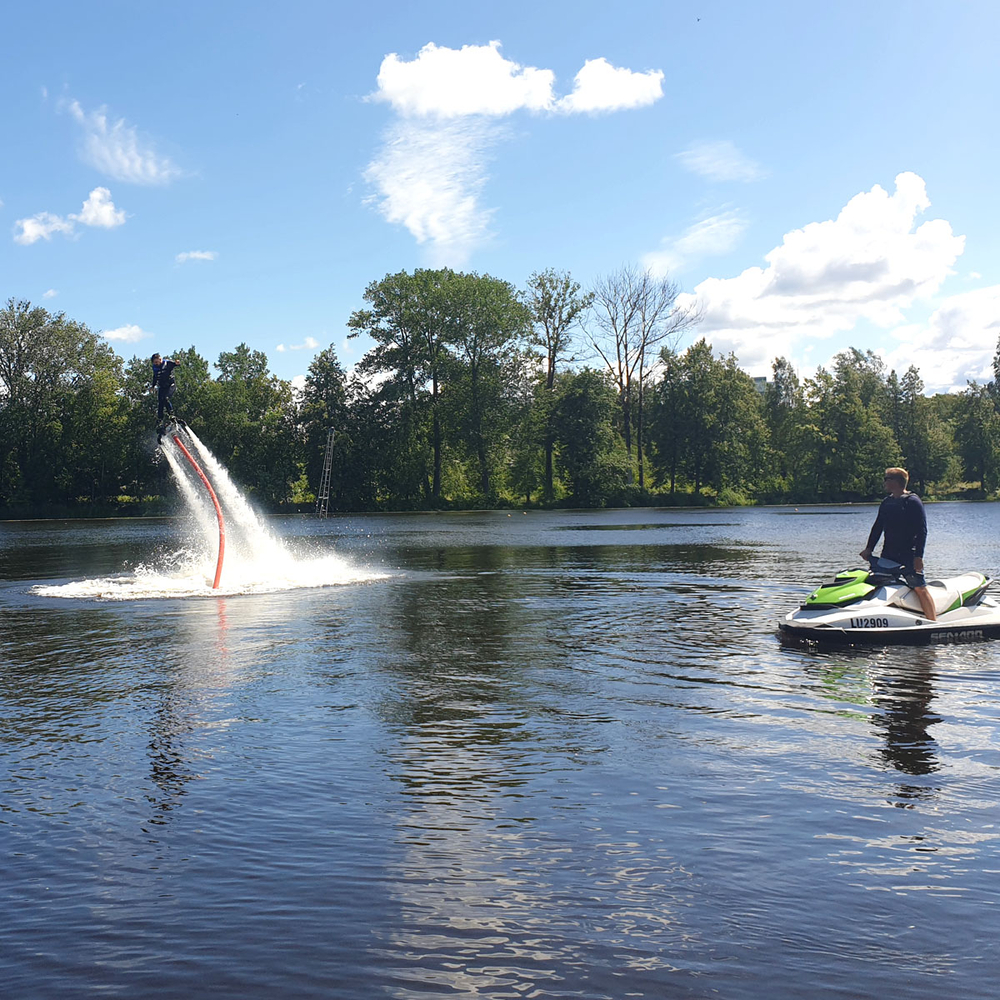 Aquatic jetpack in Riga for Stag Party