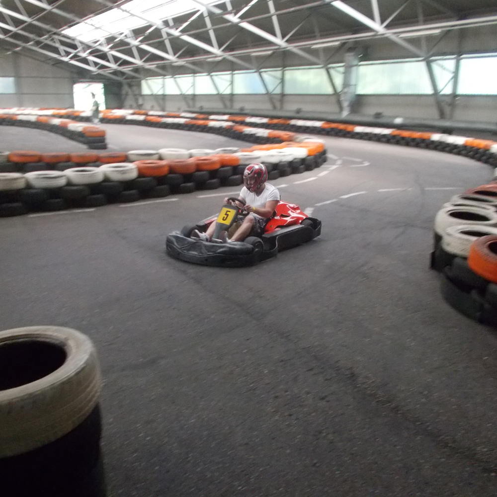 Indoor karting 8 min in Riga for Stag Party