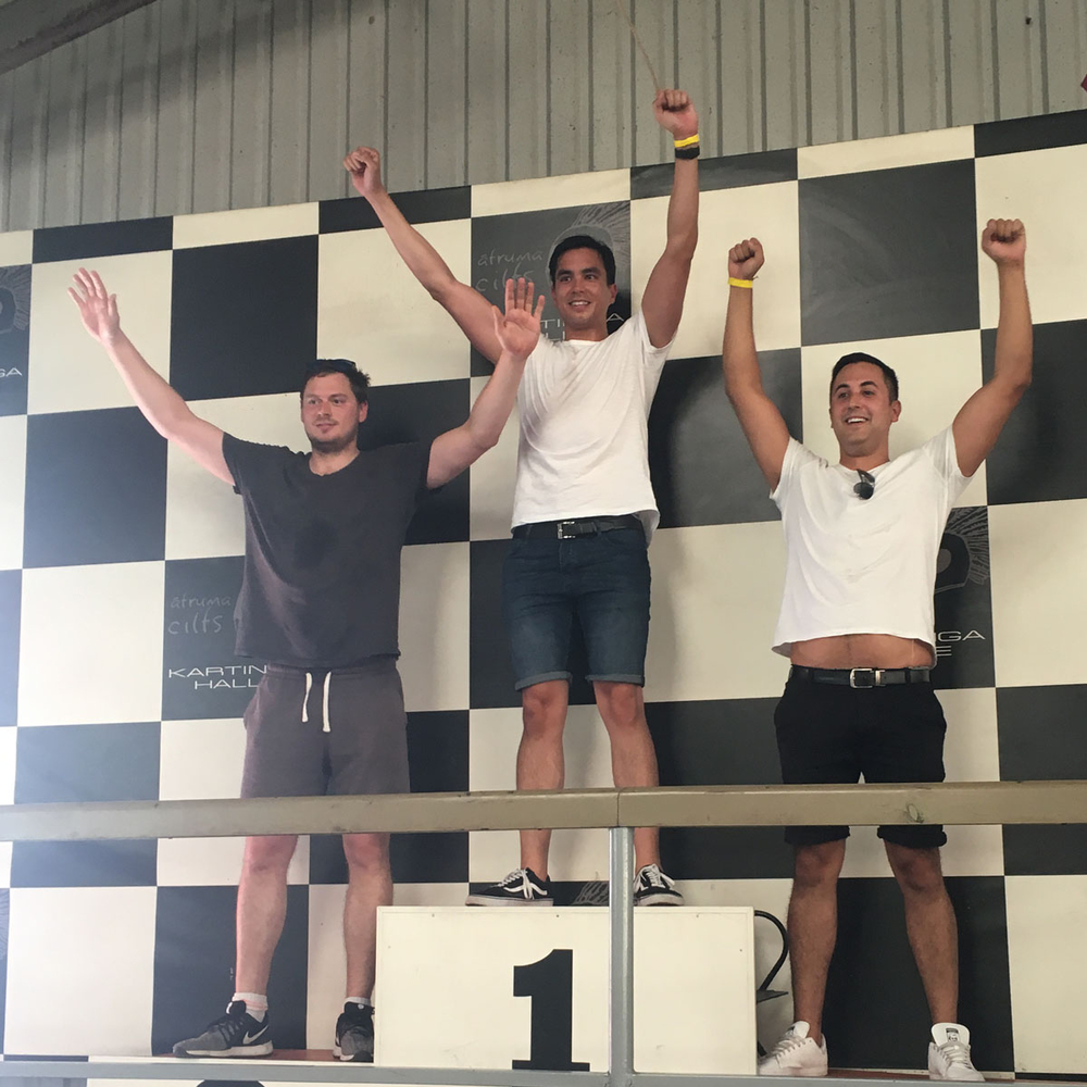 Indoor karting 8 min in Riga for Stag Party