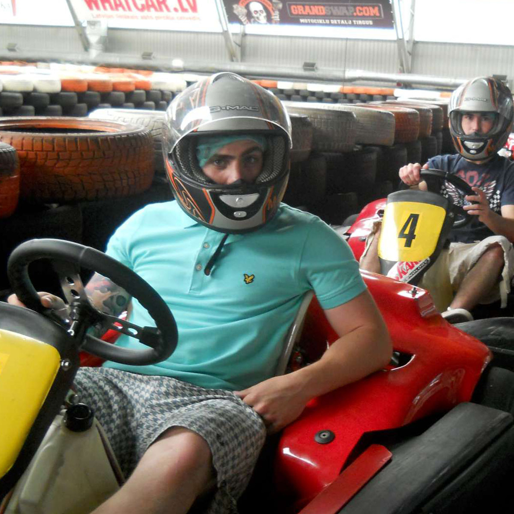Indoor karting 20 min in Riga for Stag Party