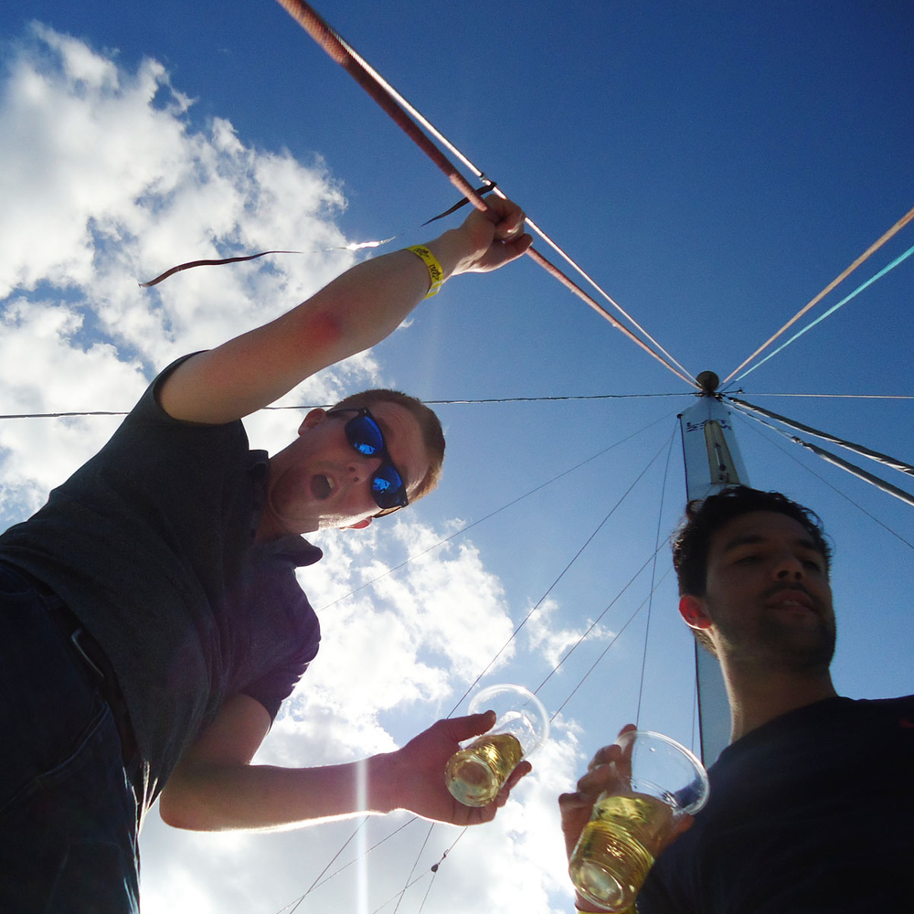 Stag yachting in Riga for Stag Party