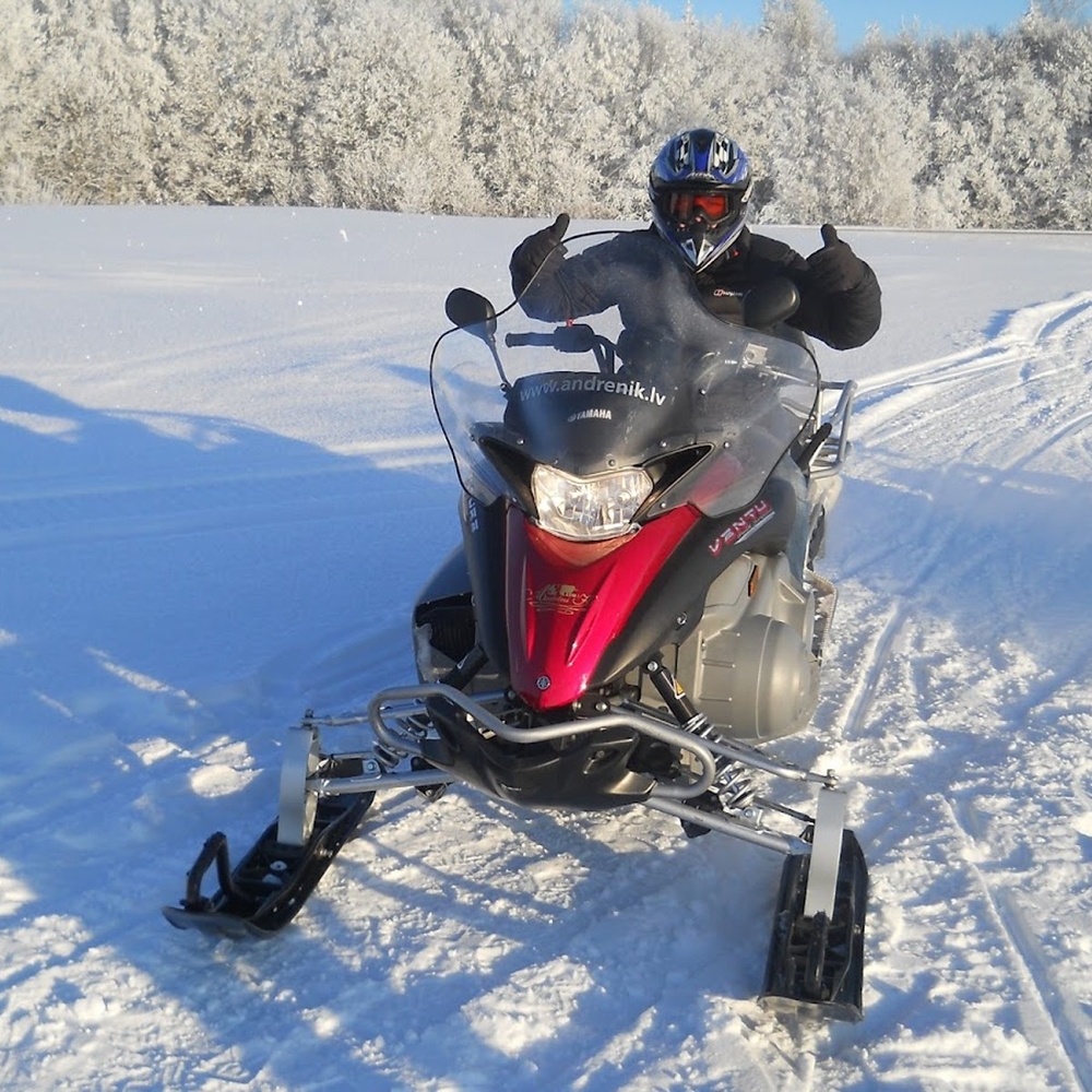 Snowmobiles in Riga for Stag Party