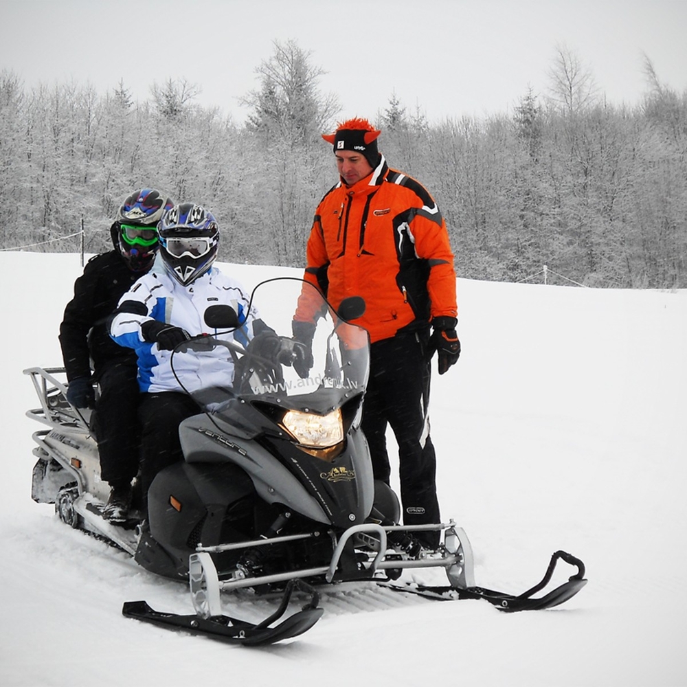 Snowmobiles in Riga for Stag Party